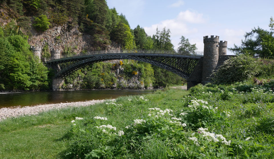 Speyside distillery valley landscape showing traditional whisky production region
