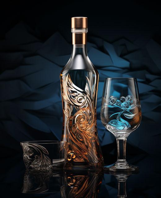 premium whisky glasses bottled release presentation
