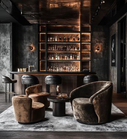 luxury whisky interior premium cellar presentation