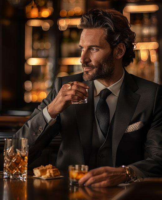 premium whisky celebration social luxury presentation